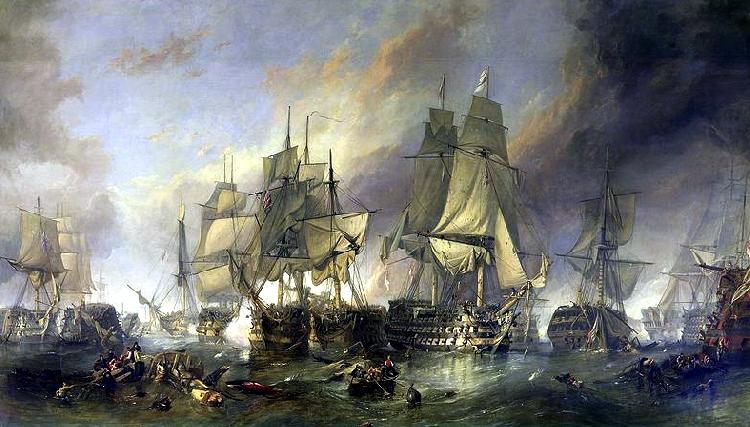 Clarkson Frederick Stanfield The Battle of Trafalgar